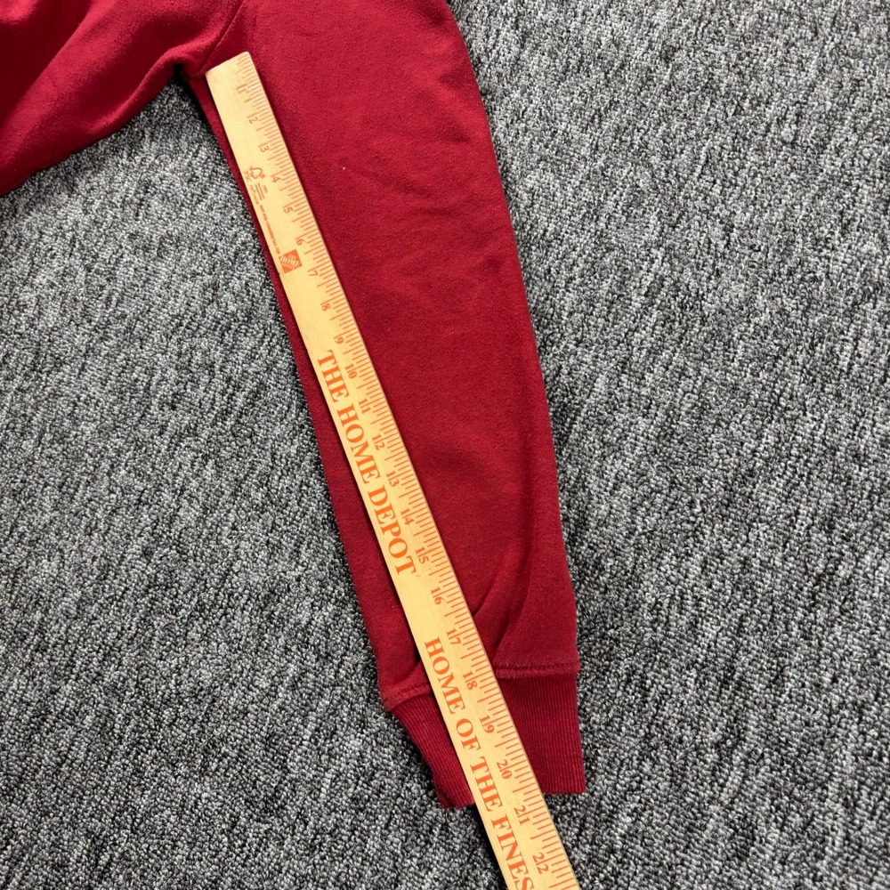 Y2K True Religion Heavyweight Horseshoe Logo Designer Zip Up Hoodie Red Medium - Picture 6 of 8